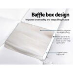 Giselle Bedding 5cm Bamboo Pillowtop Mattress Topper 1000GSM Mattress Pad for Back Pain Relief Washable Breathable Protector with 45cm Deep Pocket Queen - Image 4