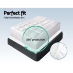 Giselle Bedding 5cm Bamboo Pillowtop Mattress Topper 1000GSM Mattress Pad for Back Pain Relief Washable Breathable Protector with 45cm Deep Pocket Queen - Image 6
