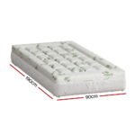 Giselle Bedding Pillowtop Mattress Topper 7.5cm Thick Bamboo Pad for Back Pain Relief Washable Skin-friendly Bed Protector with 45cm Deep Pocket Single - Image 2