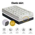 Giselle Bedding Pillowtop Mattress Topper 7.5cm Thick Bamboo Pad for Back Pain Relief Washable Skin-friendly Bed Protector with 45cm Deep Pocket Single - Image 5