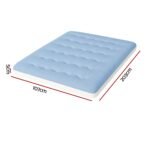 Giselle Bedding Pillowtop Mattress Topper 5cm Reversible Cooling & Soft Coral Fleece Pad for Back Pain Relief, Washable Skin-friendly Bed Protector with 45cm Deep Pocket King Single - Image 3