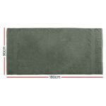 2 Pack Bath Sheets Set Cotton Extra Large Towel Green - Image 2