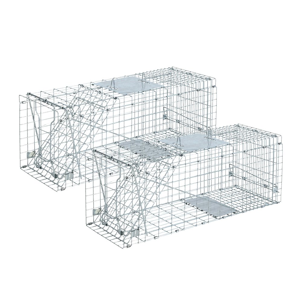 TRAP-CAGE-6623X2-00 Gardeon 2x Animal Trap Cage Possum 66x23cm - Image 1