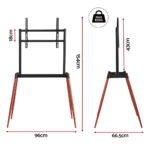 Artiss TV Stand 32-75 inch LED LCD Screen Wooden Floor Easel Height Adjustable - Image 3