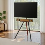 Artiss TV Stand Wooden Tray 24-55" Swivel Height Adjustable - Image 8