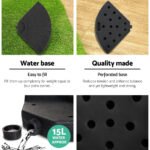 Instahut 3m Outdoor Umbrella w/Base Cantilever Beach Garden Patio Beige - Image 5