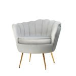 Artiss Armchair Velvet Grey Callista - Image 2