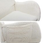 Artiss Rocking Chair Armchair Pillow Boucle White - Image 3