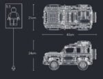Technical Rover Defender Collector'S Building Blocks Set
