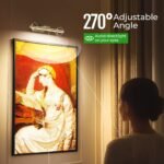 Wireless Picture Lights for Wall, Battery Operated Wall Light for Painting Rechargeable CCT Rotatable Art Gallery Light with Remote Dimmable Timer for Artwork Frame Display Dartboard (Gold, 16inch) - Image 6