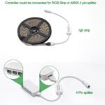 Mini Remote Controller for RGB Color LED Strip Lights, RF Dimmer for 12V DC LED Ribbon, LED Neon Sign, Wireless Remote Control for Dimmable 3528 5050 Under Cabinet Puck Lights(RGB) - Image 4