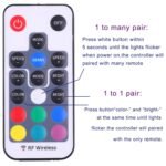 Mini Remote Controller for RGB Color LED Strip Lights, RF Dimmer for 12V DC LED Ribbon, LED Neon Sign, Wireless Remote Control for Dimmable 3528 5050 Under Cabinet Puck Lights(RGB) - Image 6