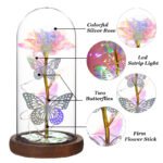Blue & Silver Butterfly Lantern - Enchanted LED Decorative Light - Image 2
