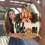 Pumpkin Hanging Tag - "Happy" Themed Decorative Pendant - Image 4