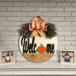 Pumpkin Hanging Tag - "Happy" Themed Decorative Pendant - Image 3