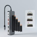 mbeat Elite 9-in-1 USB-C Multiport Hub with Built-in M.2 NVMe SSD Enclosure - Image 6