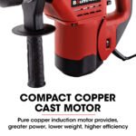 Baumr-AG 1500W Pro-Grade Electric Rotary Jackhammer Hammer Drill, with 2 Bonus Chisels, 3 Drill Bits - Image 3