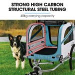 TAG-ALONG Pet & Cargo Jogger Bike Trailer, Pull Behind Bicycle Trailer Carrier Stroller, Blue - Image 3