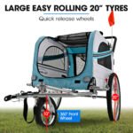 TAG-ALONG Pet & Cargo Jogger Bike Trailer, Pull Behind Bicycle Trailer Carrier Stroller, Blue - Image 5