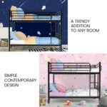 Kingston Slumber 2in1 King Single Metal Bunk Bed Frame, with Modular Design, Dark Matte Grey - Image 2