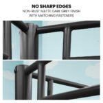 Kingston Slumber 2in1 King Single Metal Bunk Bed Frame, with Modular Design, Dark Matte Grey - Image 4