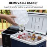 POLYCOOL Portable Ice Maker Machine, Automatic, 12kg/day,  Auto Clean, with Scoop and Removable Basket, Black - Image 4