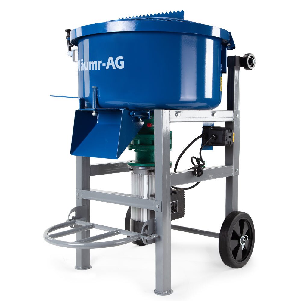 V219-CONMIXBMRAPD1-73849-00 Baumr-AG 100L Portable Cement Concrete Mixer 1500W Electric Construction Sand Gravel Mortar - Image 1