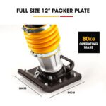 Baumr-AG 80kg Tamper Rammer Compactor - Wacker Petrol 7HP Packer Jack Plate - Image 3
