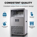 POLYCOOL Commercial Ice Maker Machine, up to 75kg/24hr, Timer & Self Cleaning Programs - Image 2