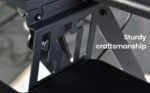 Fortia Corner Desk Riser 110cm Wide Adjustable Sit to Stand for Dual Monitor, Keyboard, Laptop, Black - Image 5
