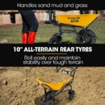 Baumr-AG 40V Battery Powered Wheelbarrow Motorised Electric, 100L Bucket Volume, 3 Wheel, 260KG, Lifting Bucket - Image 7