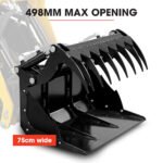 BAUMR-AG Grapple Bucket Accessory for BSR5000 Mini Loader Skid Steer, Quick Connect, Dual Hydraulic Cylinders - Image 2