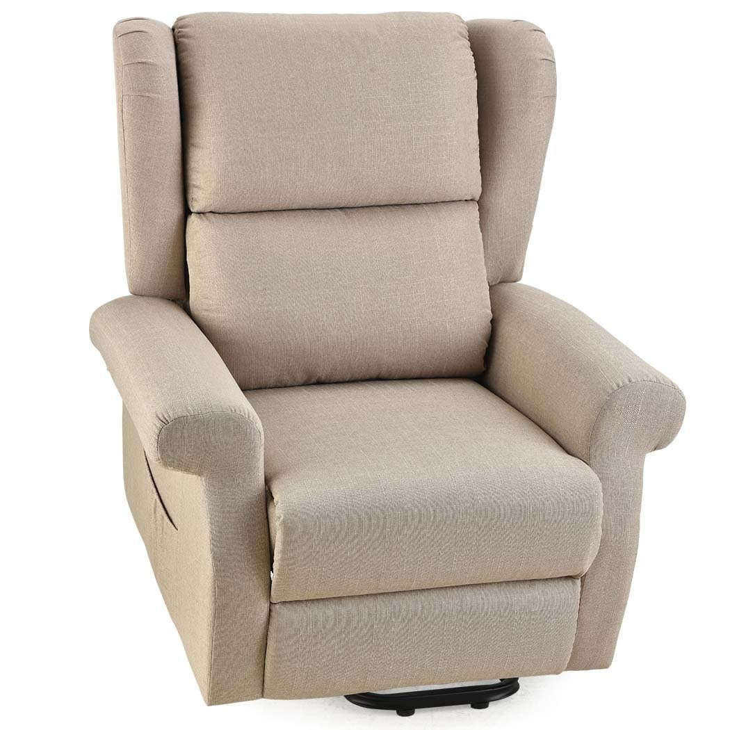 V219-HECLCRFOB3BG-74079-00 FORTIA Electric Recliner Lift Heat Chair for Elderly, Massage, Heat Therapy, Aged Care, Beige - Image 1