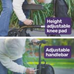 Equipmed Knee Scooter Walker, Dual Brakes - Bag - Broken Leg Ankle Foot Mobility - Crutches Alternative - Black - Image 5