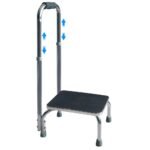 Equipmed Bath and Shower Assistance Step Mobility Aid, 150kg Max Capacity, with Handle Height Adjustment