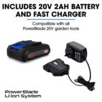 POWERBLADE LN4 20V Cordless Electric Line Trimmer & Garden Edger Kit, with Battery and Fast Charger - Image 8