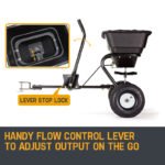 PLANTCRAFT Tow Behind Broadcast Spreader 30kg 26L Seed Fertiliser Tow Rotary - Image 3