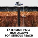 POWERBLADE PD750 52cc 2-Stroke Petrol Post Hole Digger, 200mm Auger w/ 600mm Extension Shaft - Image 4