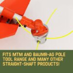 MTM Trimmer Head 4 Line Nylon Alloy Whipper Snipper Brush Cutter Brushcutter - Image 7