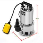 PROTEGE 2000W Submersible Dirty Water Pump Bore Tank Well Steel Automatic - Image 6