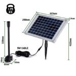 Protege 50W Solar Powered Fountain Submersible Water Pump Pond Kit Power Garden Panel - Image 6