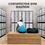 FORTIA 12-Door Metal Storage Locker Cabinet Gym Office Lockers Compartment, Black & Light Grey - Image 5