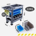 Baumr-AG Parts Bin Trolley Service Utility Cart Storage Mobile Tool Workshop - Image 6