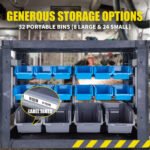 Baumr-AG Parts Bin Trolley Service Utility Cart Storage Mobile Tool Workshop - Image 7