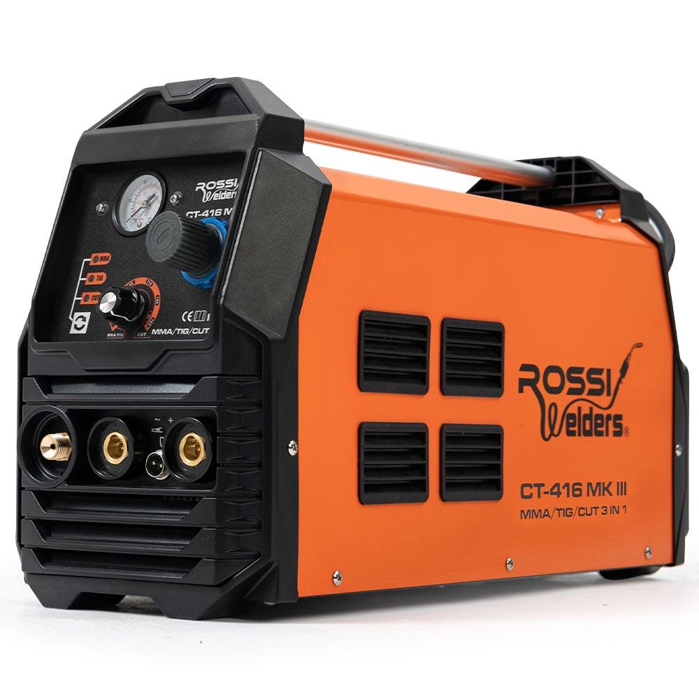 V219-TOLWDRROB416-202511241417-00 ROSSI Portable Inverter Welder Plasma Cutter, 3in1 Multi-function Cut/MMA/TIG Welding Machine, 15A Plug - Image 1