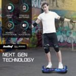 BULLET SX-2000 Hoverboard Scooter, 500W Brushless, Superior Self Balancing System, UL Certified, LED Lights, Blue Galaxy - Image 3