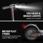 ALPHA Urban 8 Electric Scooter, Suspension, 25km Range, 8.5-Inch Wheels, Brushless Motor, Motorised Commuter eScooter for Adults, Grey - Image 8