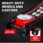 T-REX 3000KG Hydraulic Trolley Floor Jack, High Lift, Dual Pump, Quick Release Handle - Image 8