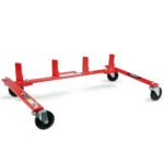 T-Rex Vehicle Positioning Jack Storage Rack Stand, Heavy Duty Design with Locking Castor Wheels
