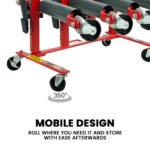 T-Rex Vehicle Positioning Jack Storage Rack Stand, Heavy Duty Design with Locking Castor Wheels - Image 4